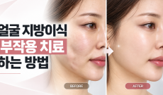 얼굴 지방이식 부작용(유착, 석회화, 과생착)은 레인보우 엣지로 치료하세요