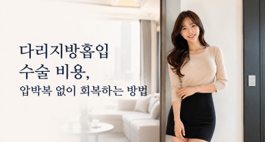  다리지방흡입 수술 비용, 압박복 없이 회복하는 방법