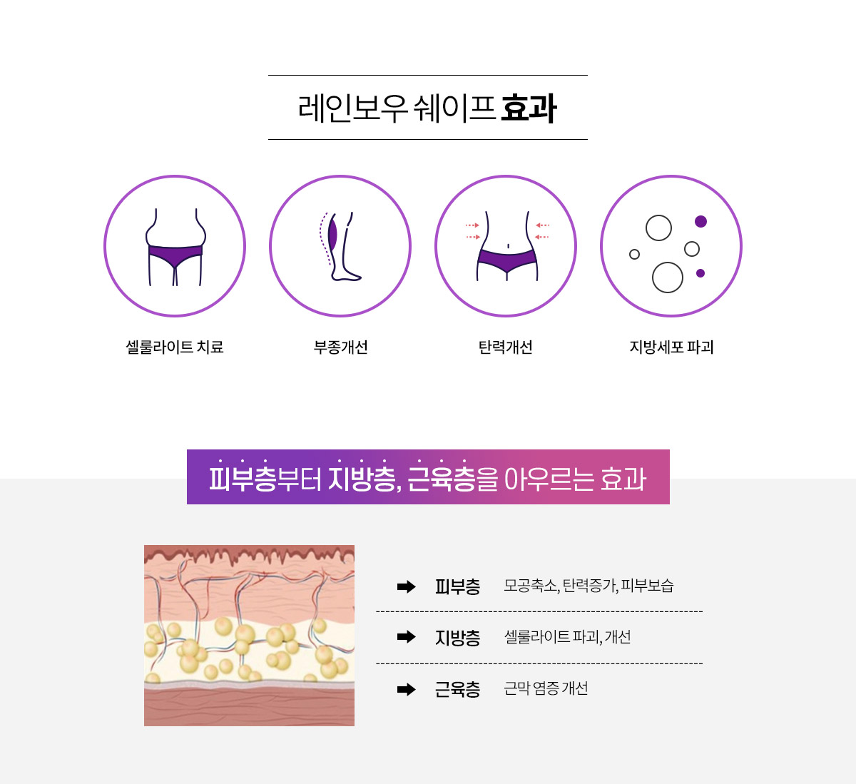 레인보우 쉐이프의 효과
